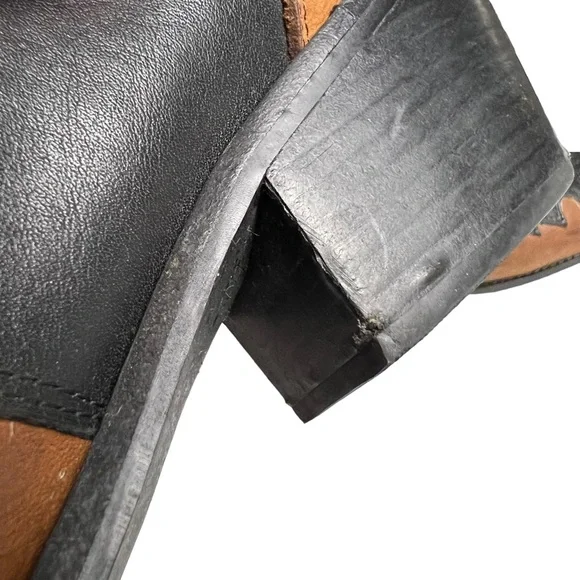 Jeffrey Campbell Colt Western Cowboy Ankle Boot Bootie Size 9 M Leather Black - Picture 14 of 14